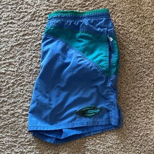 Y2K O’Neill Blue and Teal Men's Swim Shorts